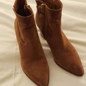 Franco Sarto Suede Booties Size 7